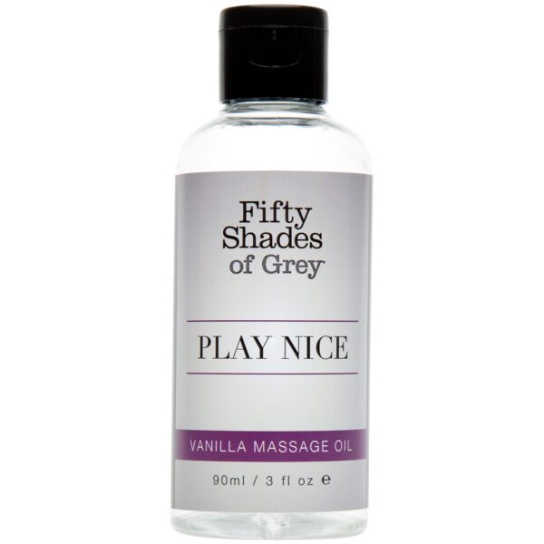 Fifty Shades Of Grey Play Nice Vanilje Massage Olie 90 ml - Clear Clear