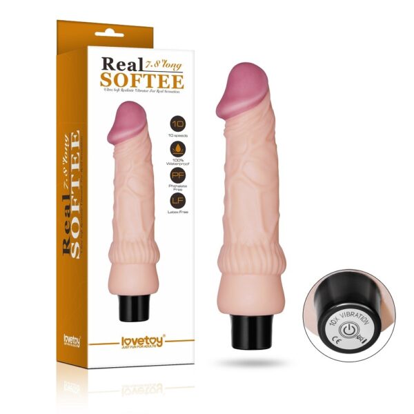 LOVETOY DILDO REAL SOFTEE 19,8 CM