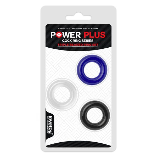 LOVETOY POWER PLUS PENISRINGE 3 STK