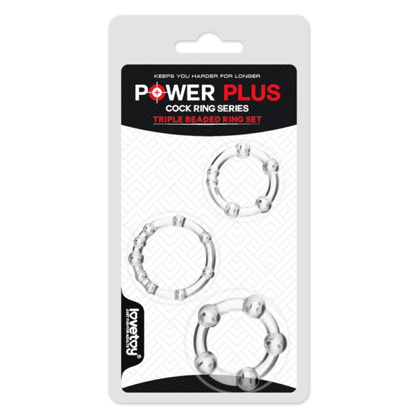 POWER PLUS PENIS RINGE 3 STK