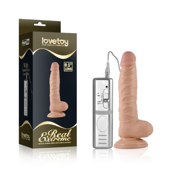 LOVETOY 22CM REAL EXTREME VIBRATING DILDO