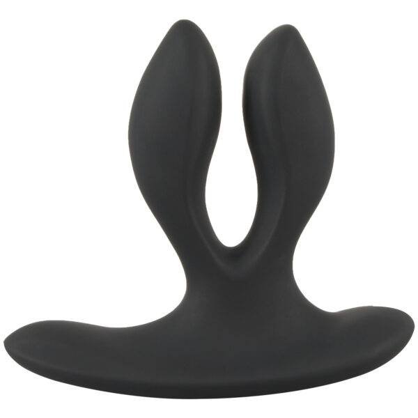 XouXou Vibrating Expander Butt Plug - Black Black