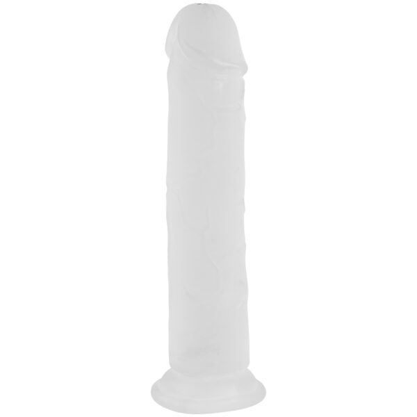 Willie City Realistisk Frosted Klar Dildo med Sugekop 22 cm - Klar Klar