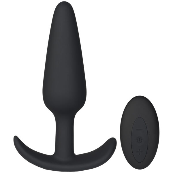 Sinful Smooth Sailor Vibrerende Butt Plug - Sort Sort