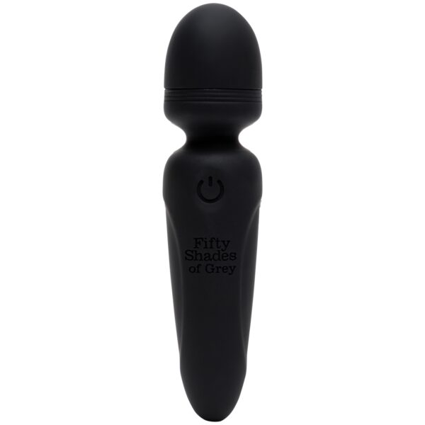 Fifty Shades of Grey Sensation Mini Wand Vibrator - Black Black