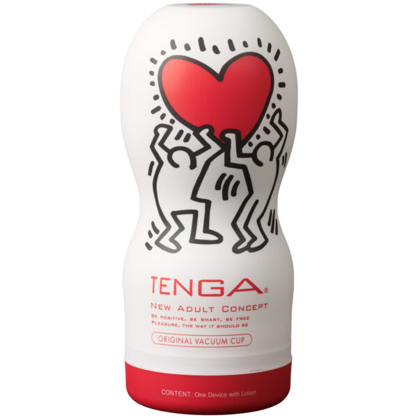 TENGA Keith Haring Original Vacuum Cup Masturbator - Hvid Hvid