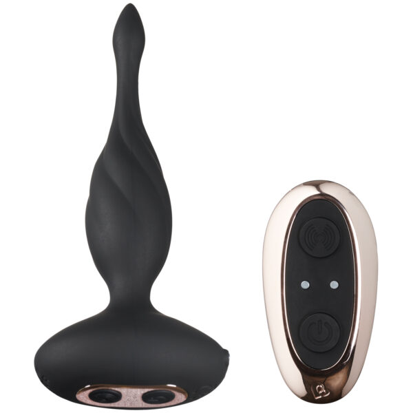 Rocks Off Petite Sensations Discover Fjernbetjent Butt Plug - Black Black