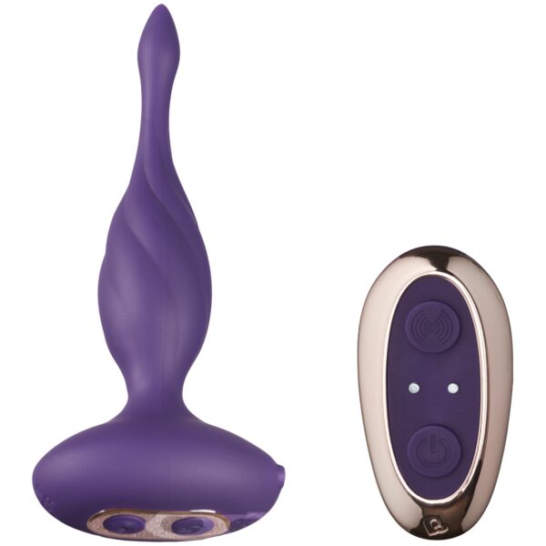 Rocks Off Petite Sensations Discover Fjernbetjent Butt Plug - Purple Purple