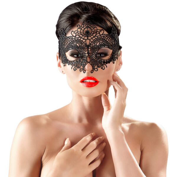 Cottelli Thrilling Seduction Blonde Maske - Sort - One Size Sort One Size