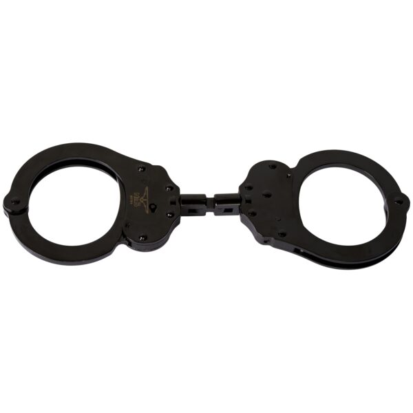 Mister B Cuff Double Lock with Hoop Black - Sort Sort