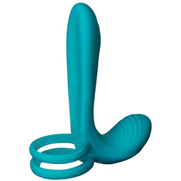 Xocoon Fjernbetjent Par Vibrator Ring - Blue Blue