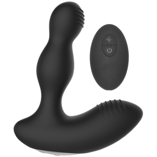 Electroshock Fjernbetjent Prostata Massager - Sort Sort