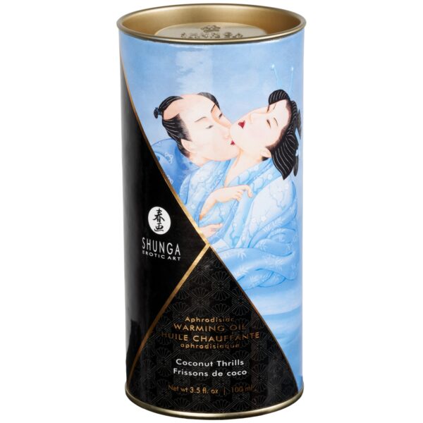 Shunga Aphrodisiac Varmende Olie 100 ml - Blå Blå