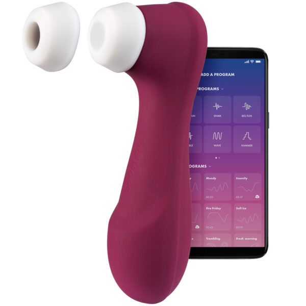 Satisfyer Pro 2 Generation 3 Liquid Air App-Styret Klitoris Stimulator - Bordeaux Bordeaux