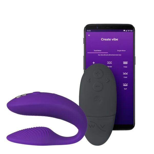 We-Vibe Sync 2 App-styret Par Vibrator - Lilla Lilla