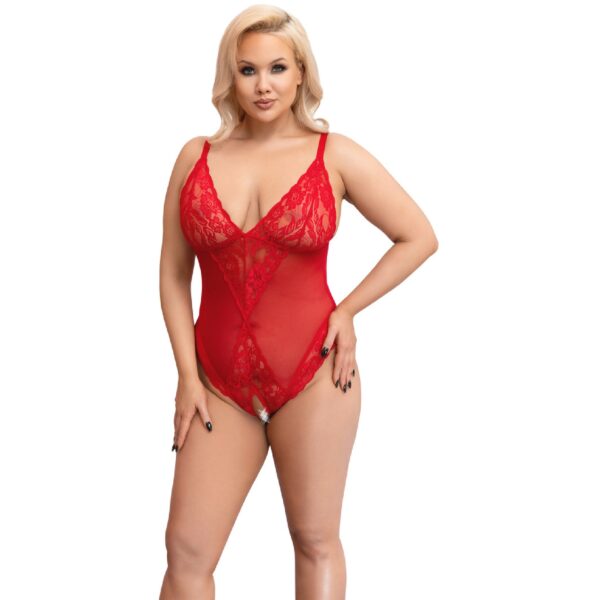 Cottelli Curves Rød Body Plus Size - Rød - 2XL Rød 2XL