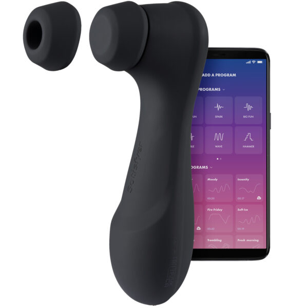 Satisfyer Pro 2 Generation 3 Liquid Air App-Styret Klitoris Stimulator - Sort Sort