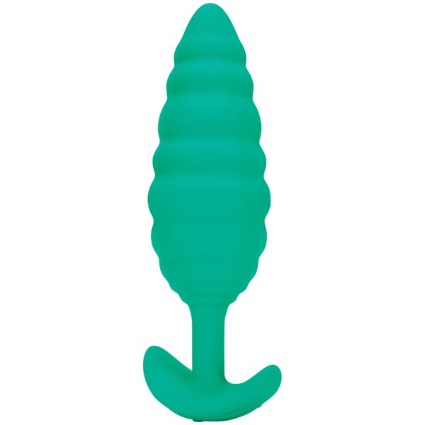 B-Vibe Twist Tekstureret Vibrerende Butt Plug - Green Green