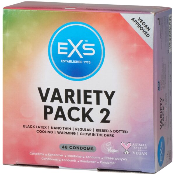 EXS Variety Pack 2 Kondomer 48 stk - Klar Klar