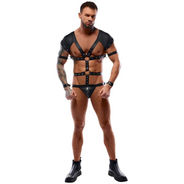 Svenjoyment Bondage Body Harness - Black - L Black L