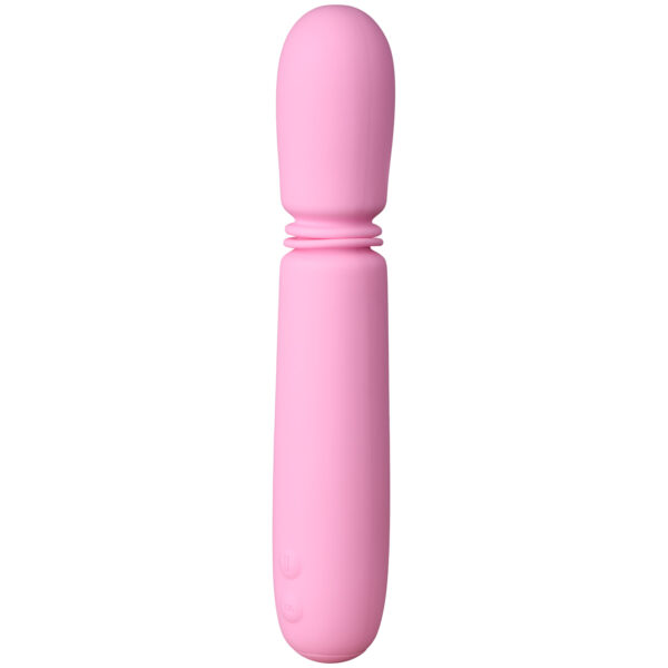 baseks Slim Thrusting og Vibrerende Wand - Pink Pink