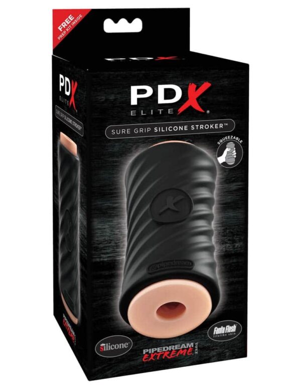 PIPEDREAM PDX ELITE SURE GRIP SILICONE STROKER MASTBATOR