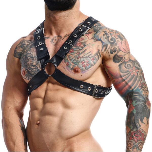 MaleBasics DNGEON X Cross Chain Harness - Black Black