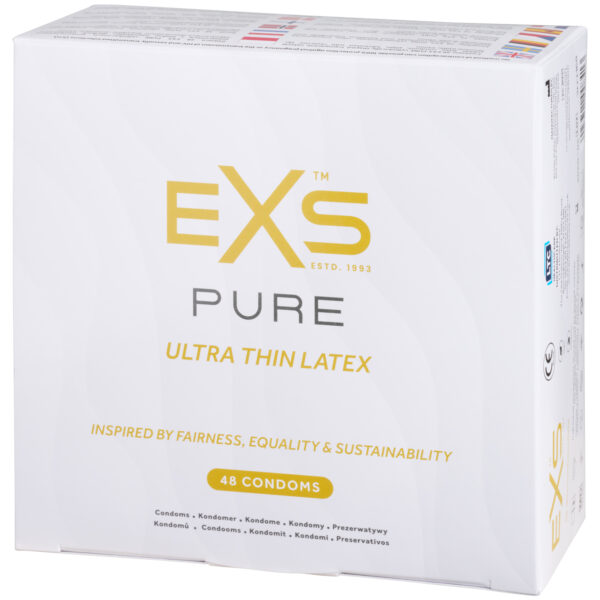 EXS Pure Ultratynde Latexkondomer 48 stk - Clear Clear