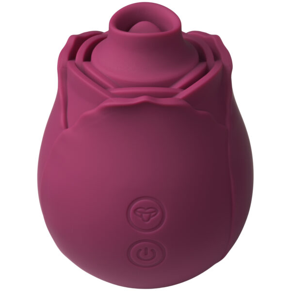 Skins Rose Buddies The Rose Flutterz Klitoris Vibrator - Fuchsia Fuchsia