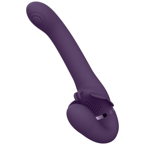 Lilla Satu Pulse-Wave & Vibrating Strapless Strapon Purple