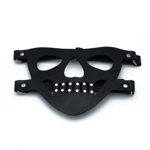 Black Leather Face Muzzle the Bane