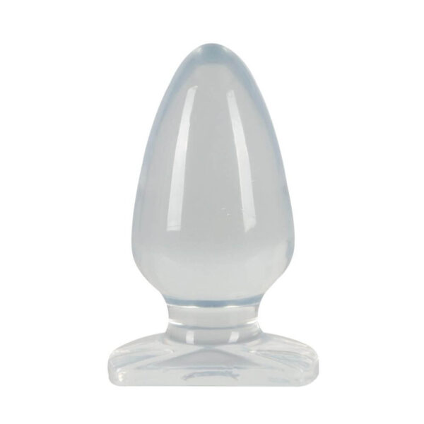 Crystal Clear  -  Gennemsigtig buttplug stor Gennemsigtig