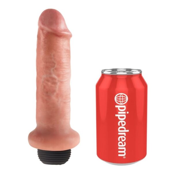 King Cock 6â Squirting Cock  -  Realistisk dildo Lys hudfarve