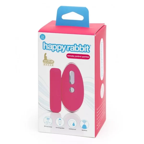 HAPPY RABBIT REMOTE CONTROL KNICKER VIBRATOR - ONE SIZE