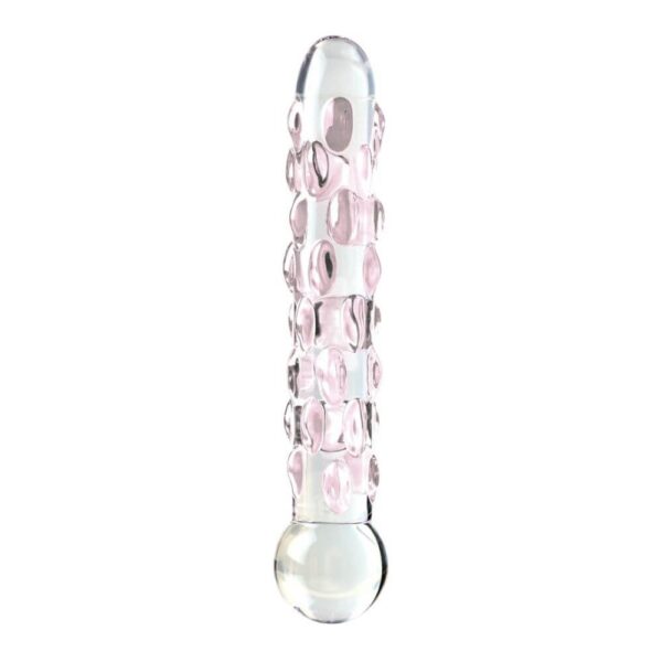 Icicles No 7 Glas Dildo Gennemsigtig pink