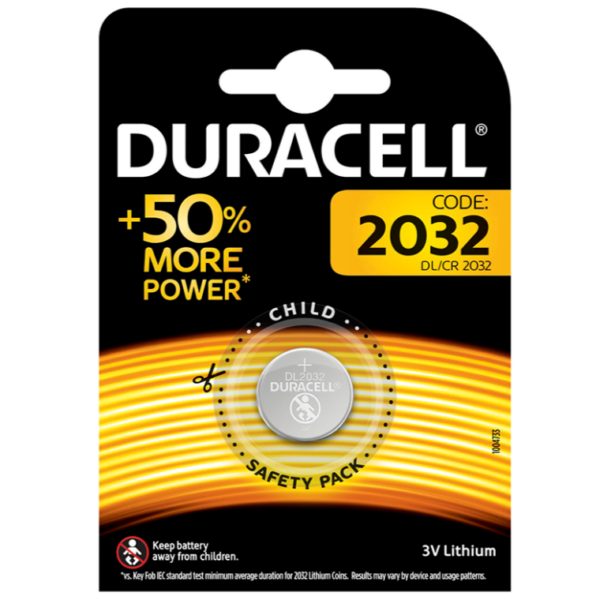 DURACELL BATTERI CR2032 3V 1 STK