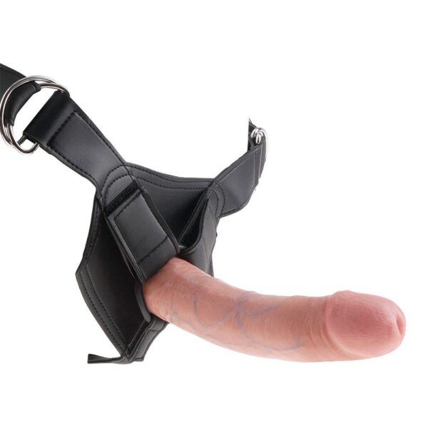 King Cock Strap-On Harness M/8â Dildo - Lys Hudfarve Lys hudfarvet