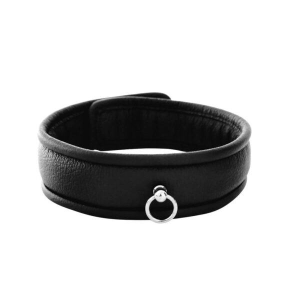 Leather Padded Collar Mini O-ring with Lock