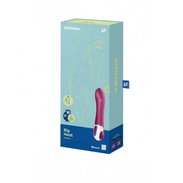 SATISFYER - BIG HEAT - HEATING G-SPOT VIBRATOR - BERRY