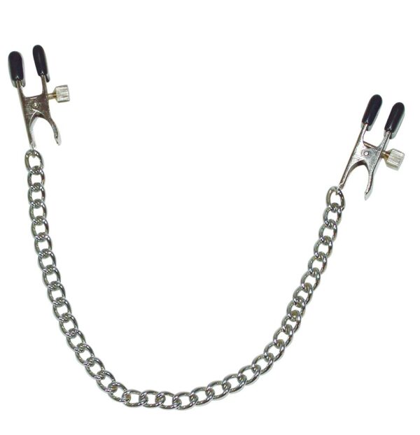 Nipple Clamps with Metal Chain sølv