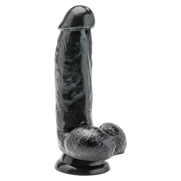 Toy Joy Get Real Sort Dildo med Kugler 15cm  15 cm