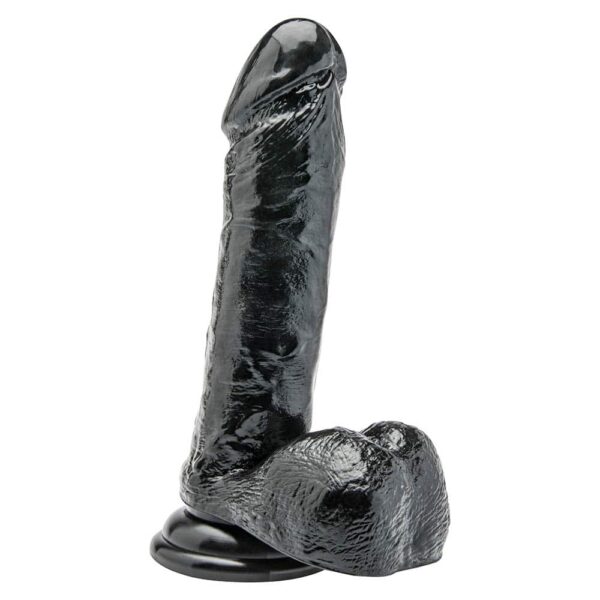 Toy Joy Get Real Sort Dildo med Kugler 18cm  18 cm