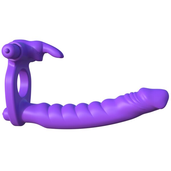 Fantasy C-Ringz Silikone Double Penetrator Rabbit - Purple Purple