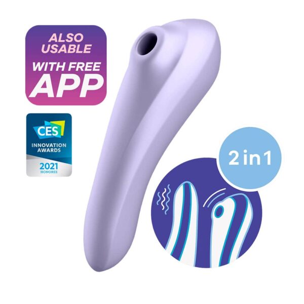 Satisfyer Dual Pleasure Klitoris Stimulator og G-punkt vibrator - Violet