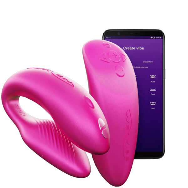 We-Vibe Chorus App og Fjernbetjening Par Vibrator - Rosa Rosa