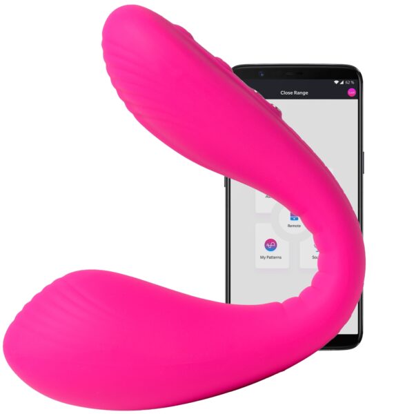 Lovense Quake App-Styret Dobbelt Vibrator - Rosa Rosa