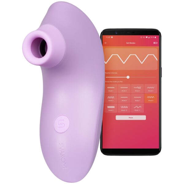 Svakom Pulse Lite Neo App-styret Lufttryks Stimulator - Lilla Lilla