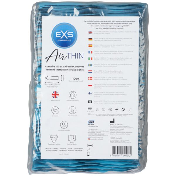 EXS Air Thin Kondomer 100 stk - Klar Klar