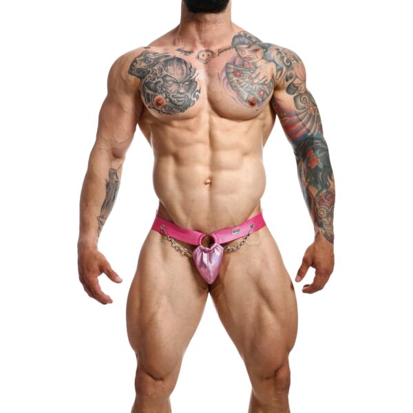 MaleBasics DNGEON Jockstrap med Kæder - Pink - One Size Pink One Size