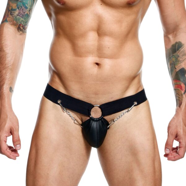 MaleBasics DNGEON Jockstrap med Kæder - Black - One Size Black One Size